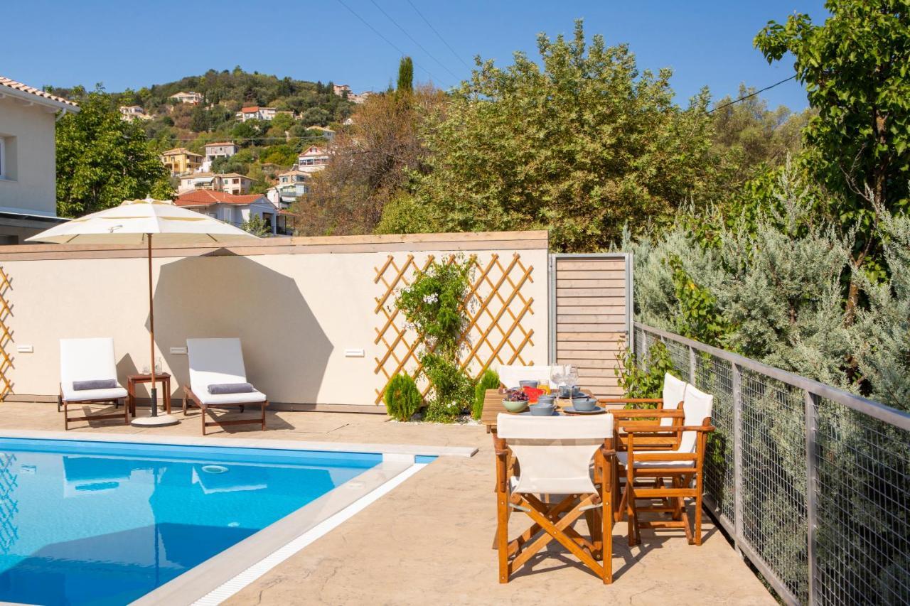 Grappolo Lefkada Villas - Villa Vertzami Just 2 Km From Lefkada Town Apolpaina Esterno foto