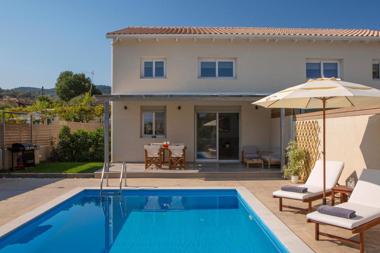 Grappolo Lefkada Villas - Villa Vertzami Just 2 Km From Lefkada Town Apolpaina Esterno foto